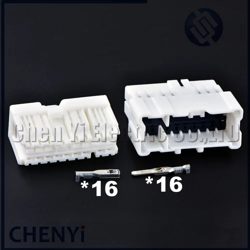 Conector automotriz de 16 pines, interruptor regulador de ventana, enchufe 6098-6957 6098-6986 para Nissan sylphy Qashqai x-trail Subaru