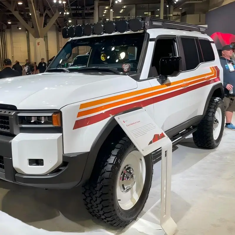 Custom Car Sticker Side Waist line Precut Modified Stripe Decal Vinyl Graphics Wrapping Decoration for Land Cruiser LC250