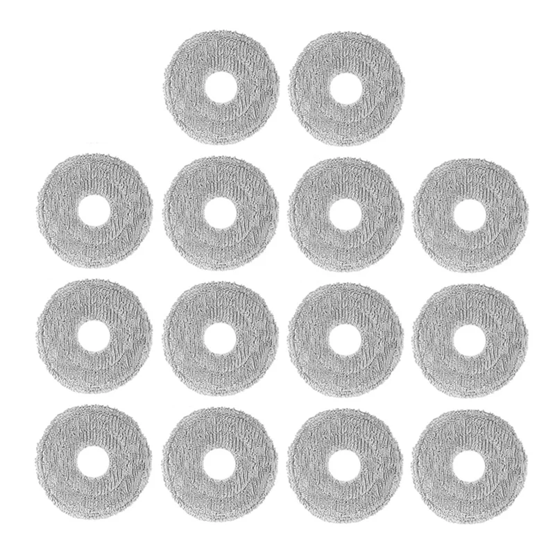 【24 Hours-Sale!】14PCS Mop Cloth Pads For JONR P20 PRO Vacuum Cleaner Replacement Parts Microfiber Mop Cloth