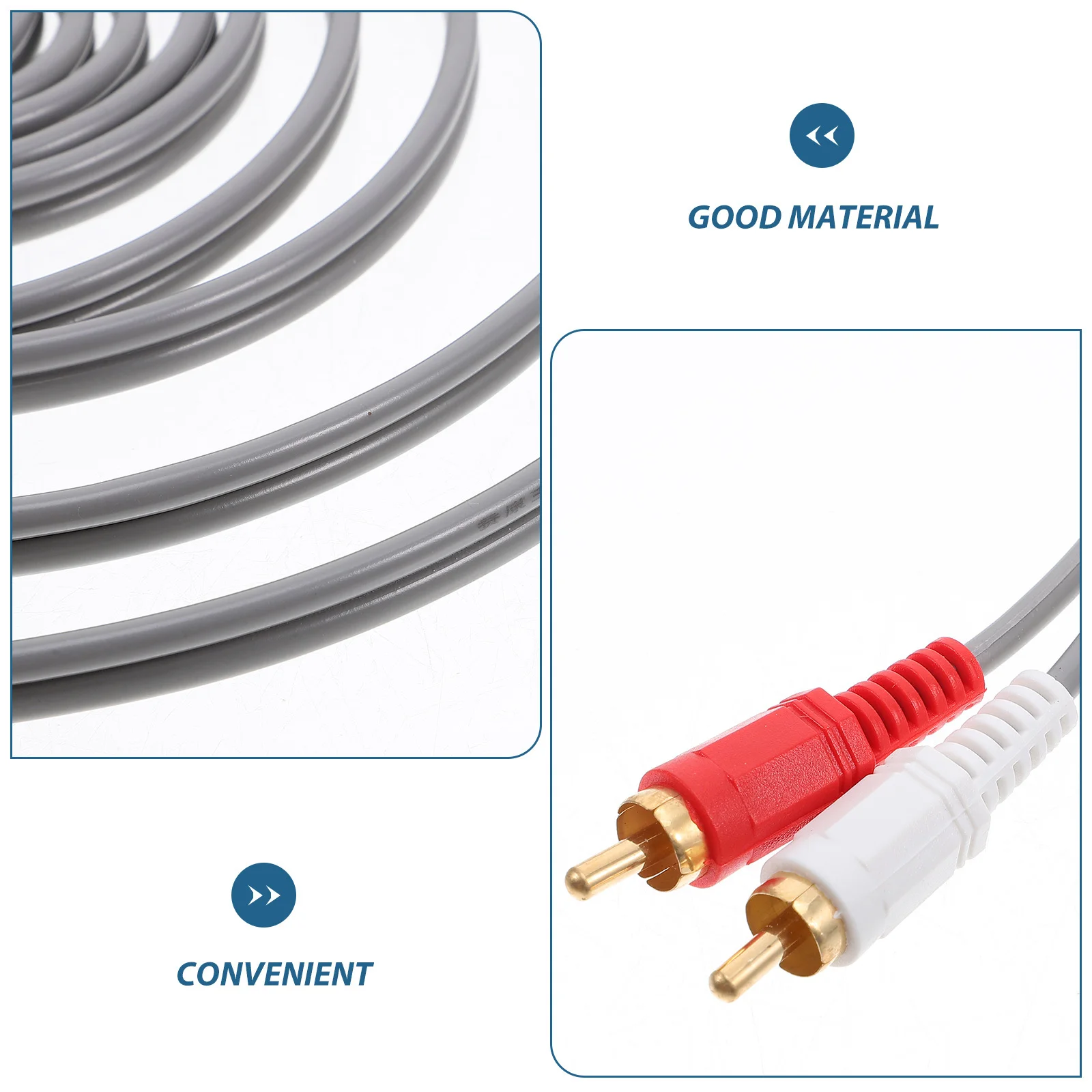 

Audio Cable High Transmission Speaker Wire For Power Amplifier Stereo Car Amplifier Cable Replacement Audio Wire