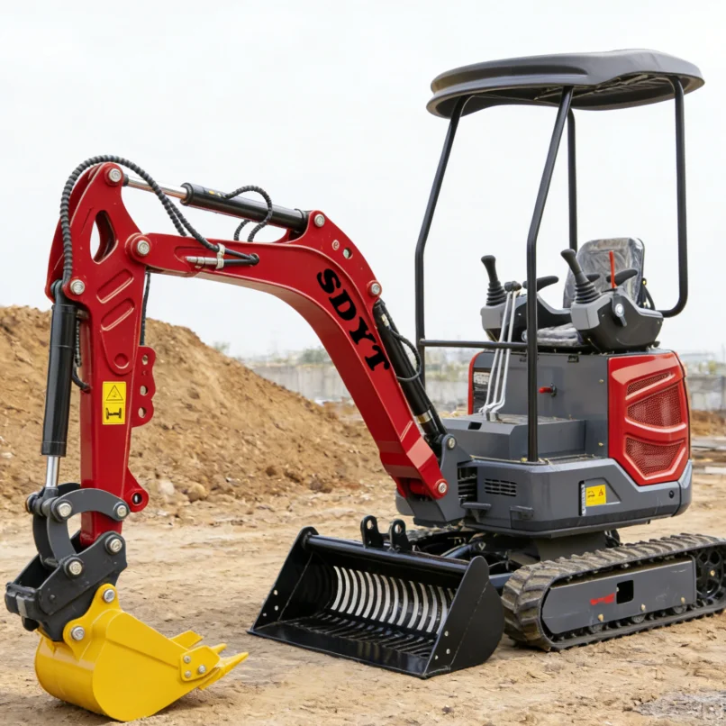 

Customized CE EPA Certified 2.0 Ton Mini Excavator Hydraulic Small Digger For Construction With Attachments Bucket/Rake/Breaker