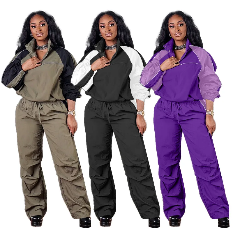 

Casual Women Ttacksuit Sportsuit Matching Set Streetwear Long Pants Suit Clothes For Women Outfit