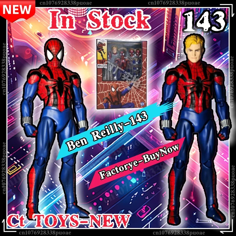 

В наличии: Фигурка CT Toys Spiderman Mafex 143 Бен Райли, версия из комиксов, The Amazing Spider-Man, аниме-фигурка, коллекционные подарки, игрушки