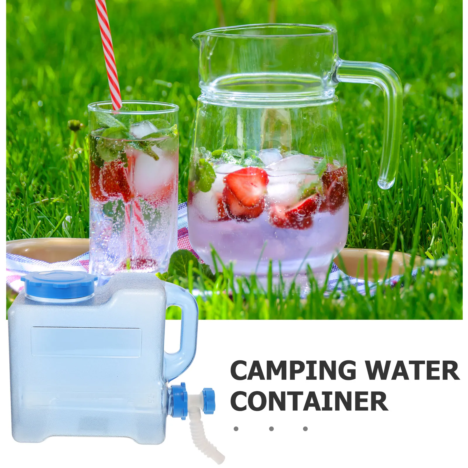 

Portable Water Storage Bucket 7.5L Durable Lightweight Camping Tool Foldable Container Outdoor Home Use Vehicle Jug