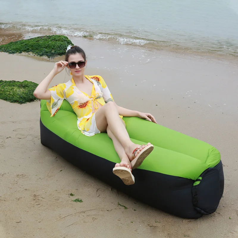 New Style Beach Lounge Chair Outdoor Lazy Inflatable Sofa Indoor Portable Inflatable Sofa Camping Mat Air Bed Sofa