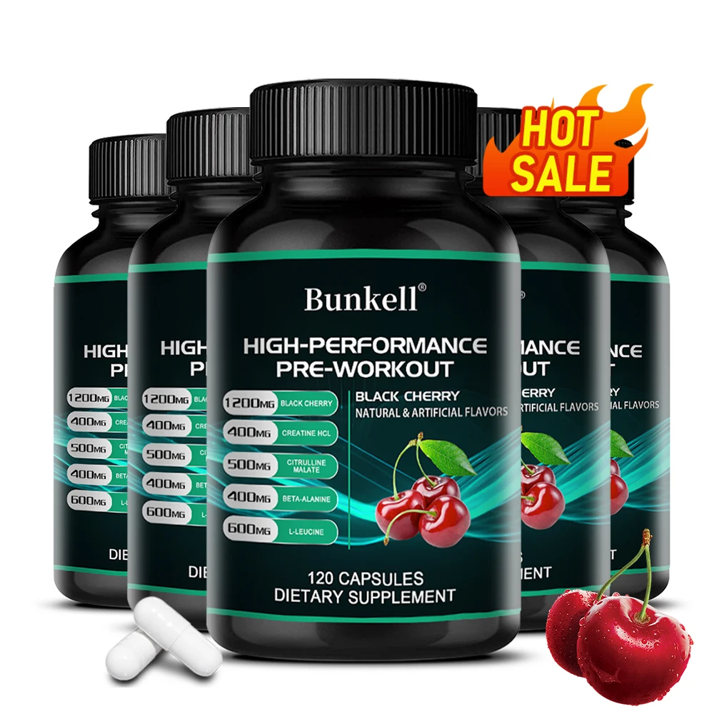 Creatine Monohydrate with Black Cherry - Muscle Growth - Exercise and Fitness to Improve Performance, Muscle