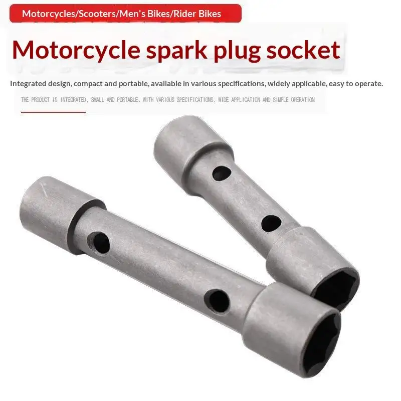 16-18mm Steel Ignition Spark Plug Socket Wrench Double: Headed Three Jaw Car Maintenance Disassembly Tool
