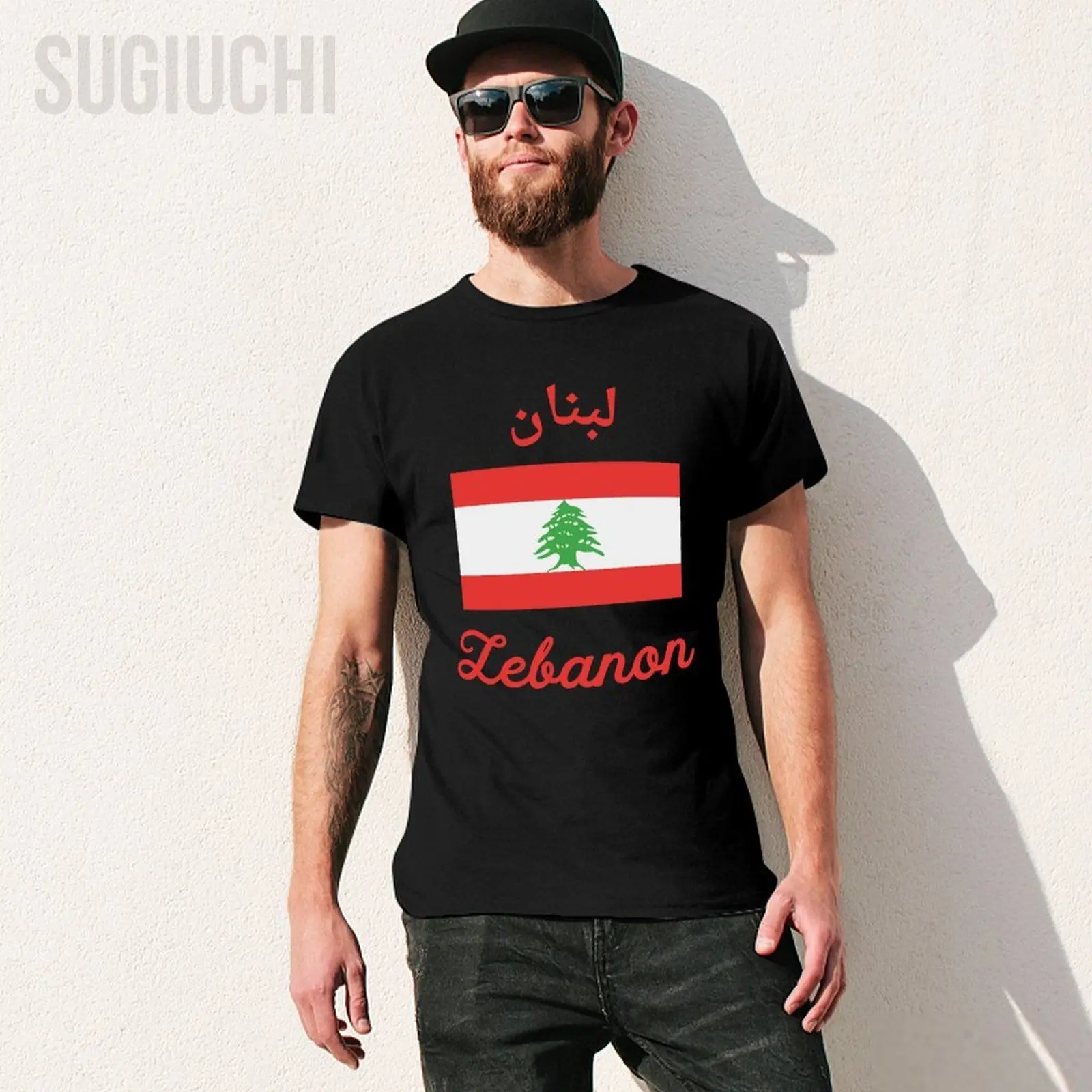 Unisex Men Lebanon Flag Tshirt Tees T Shirts Women Boys 100% Cotton T-Shirt