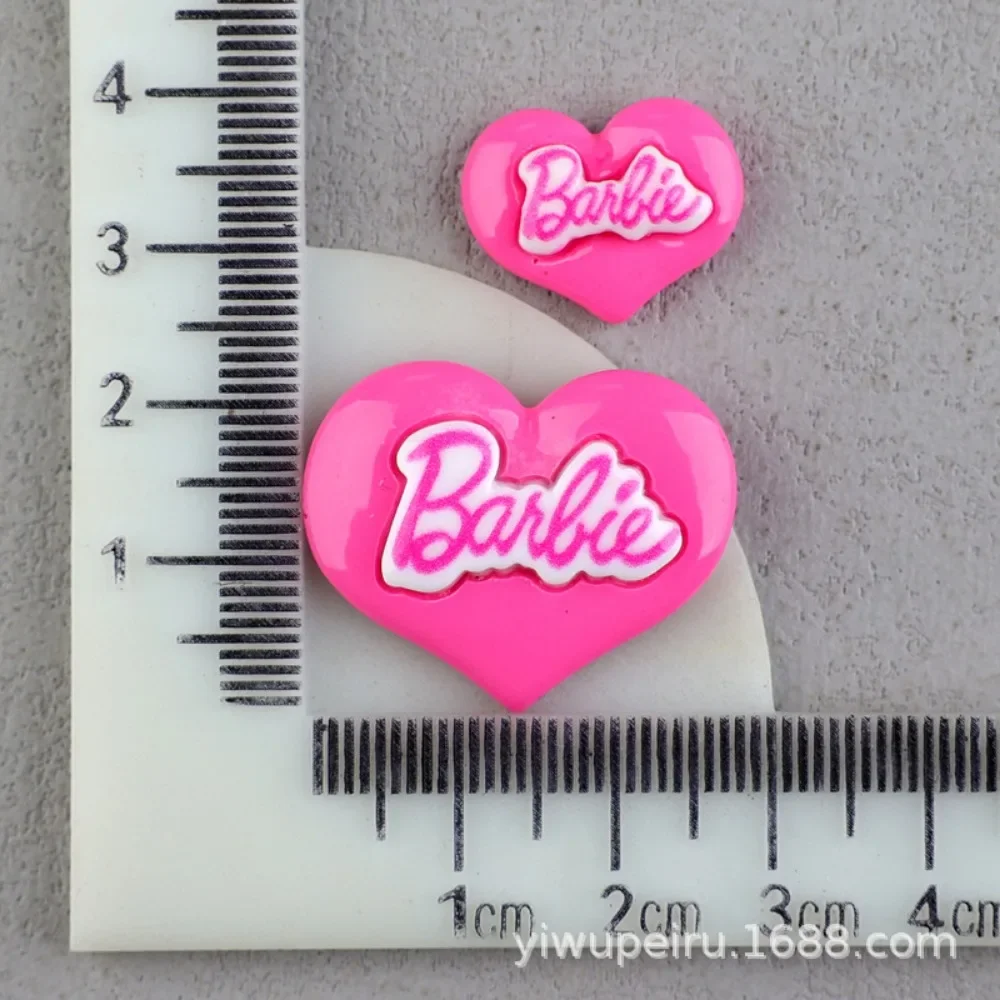 6pcs Set Cute Sweet Barbie DIY Material Mobile Phone Case Barrette Headwear Resin Fitting Clothes Shoes Decorative Ingredient