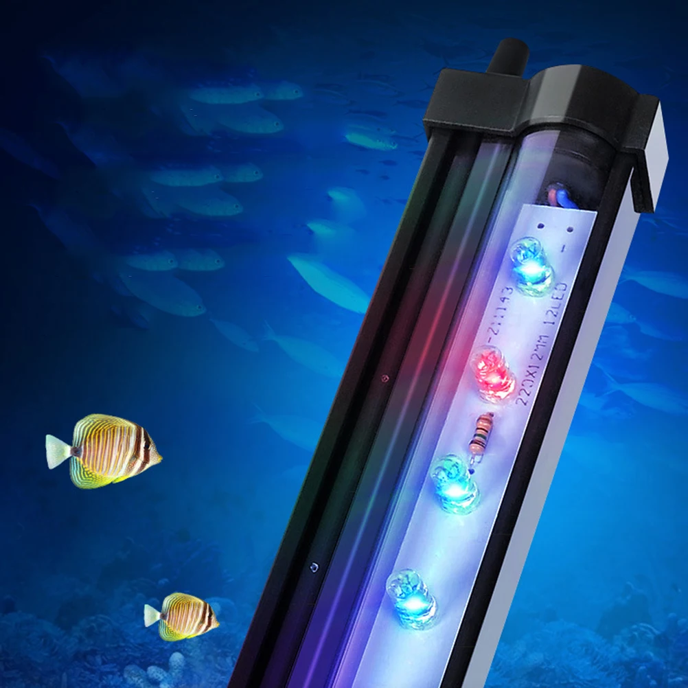 Color-changing Bubble Lamp LED Aquarium Light Fish Tank Remote 7 Colors Energy Saving Long Life Durability High