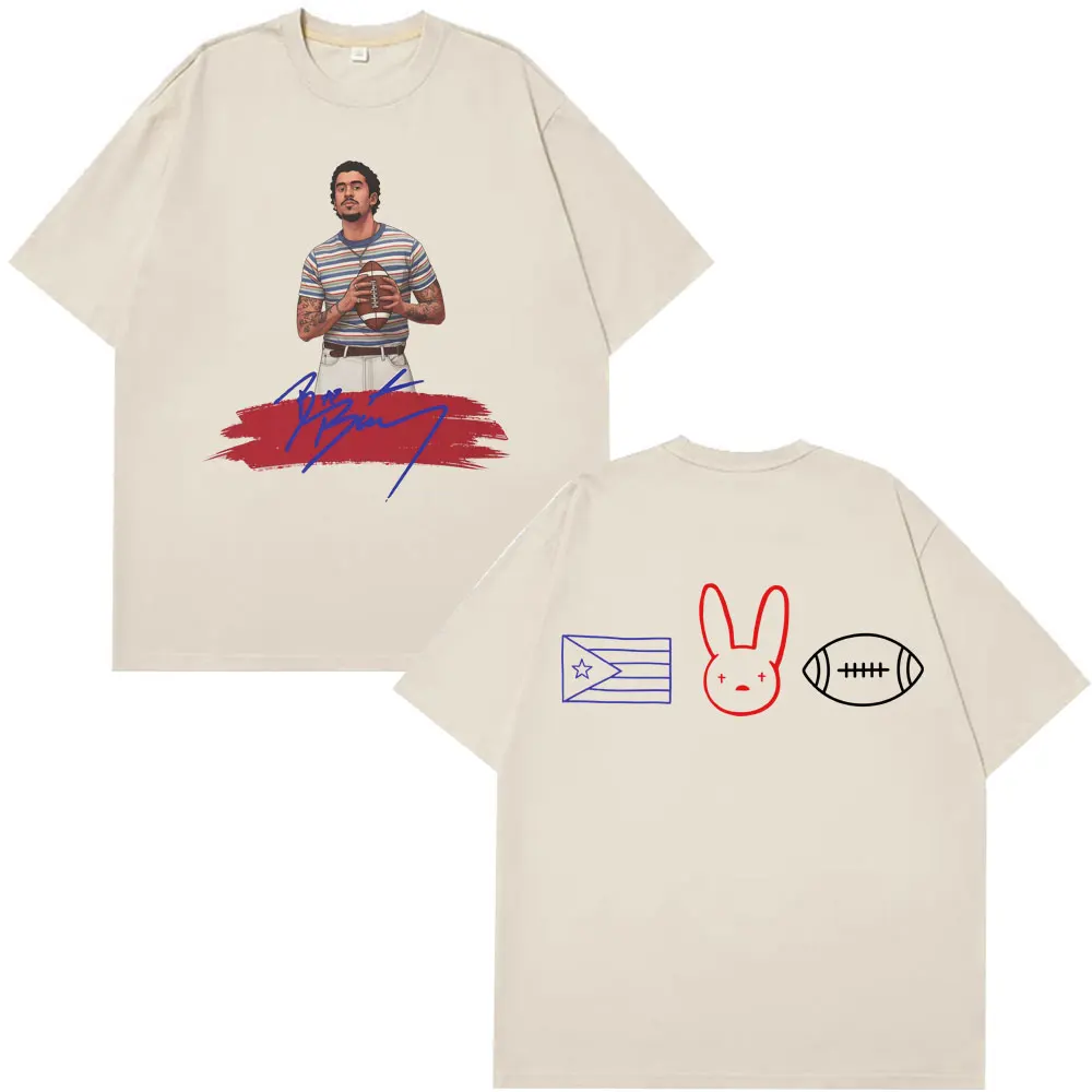 

Bad Bunny DTMF Fashion Graphics TShirt Men Women Clothing Vintage Harajuku High Quality Clothes Cotton Loose Streetwear TShirts