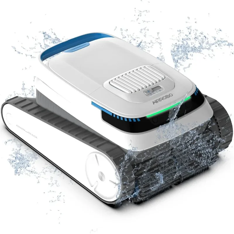 Robotic Pool Cleaner, Pool Vacuum for Inground Pools and Above Ground Pools, Wall-Climbing Pool Robot Vacuum Smart Navigation