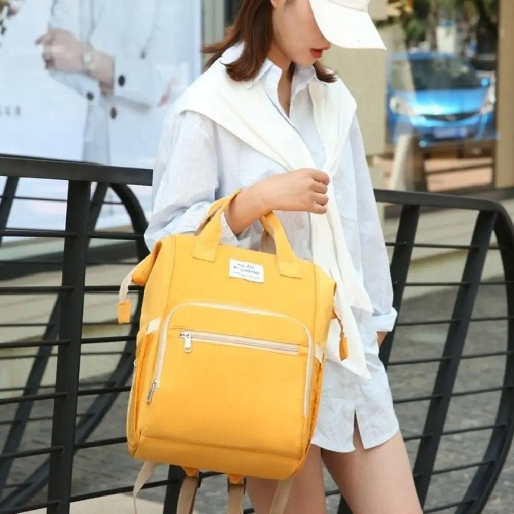 

Portable Mommy Bag Multi-Functional Large Capacity Nappy Backpack Bag Foldable Lightweight Mom's Outting Bag Travel