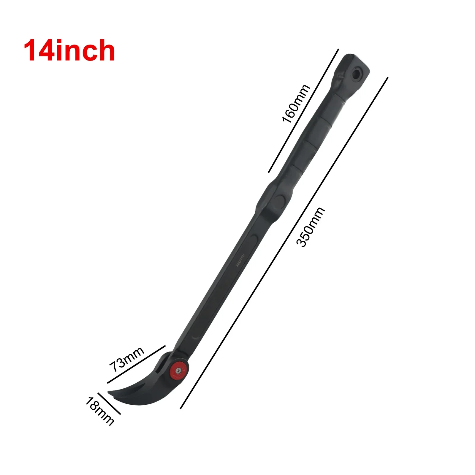 Auto Tyre Repair Removal Tool 18inch Adjustable Angle Solid Forging Compact Design for Tight Spaces Multifunctional