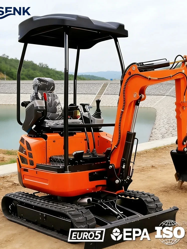 

Mini Excavator For Construction 1.0Ton 1.8Ton 2.0Ton Diesel Yanmar Engine Crawler Garden Machine Backhoe CE