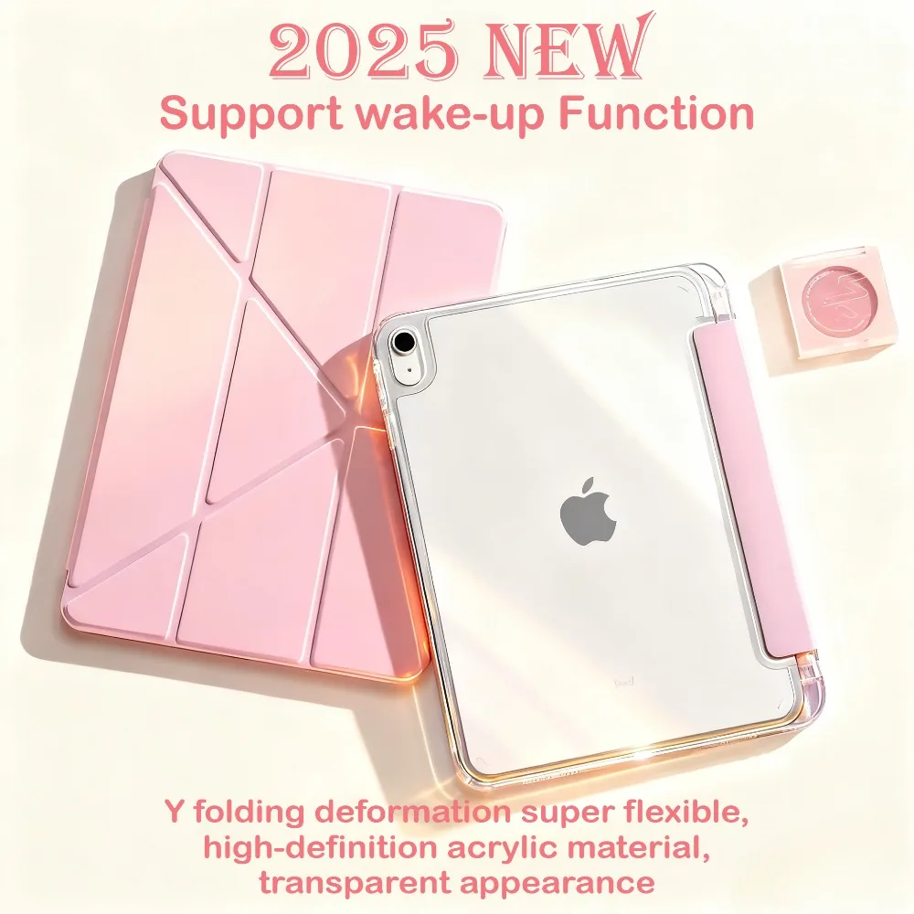 2025 New HD Acrylic Case For iPad A16 11 10 Th Generation A17 Pro 11 M4 12.9 