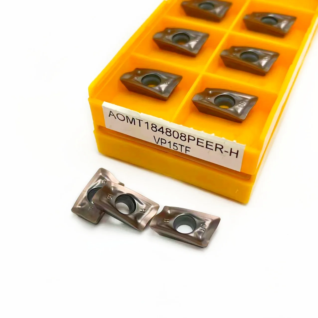 أومت 184808 PEER-H VP15TF 100% إدراجات طحن كربيد أصلية AOMT 184808   أومت 184808   ماكينة CNC لأداة تحول PEER