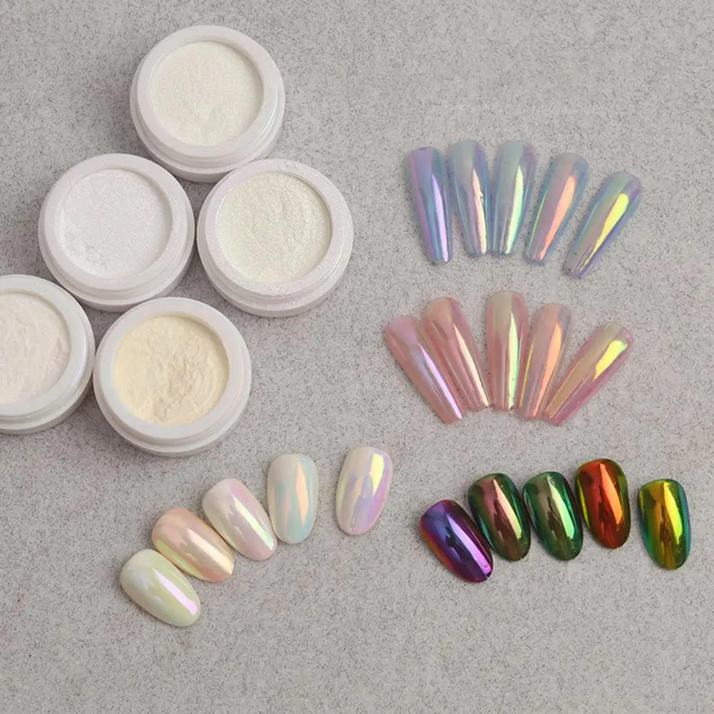 0.3g Versatile Nail Art Powder Nail Accessory Bright Color Eco-friendly Nail Glitter Powder Decorative