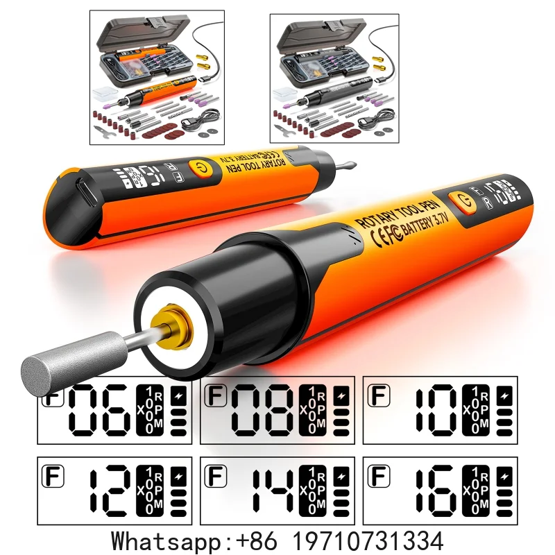 

Electric Mini Grinder Engraving Pen 4.2V 6000-16000r Wireless Grinder for Jewelry Metal Tool Cordless Micro Rotary Tools Drill