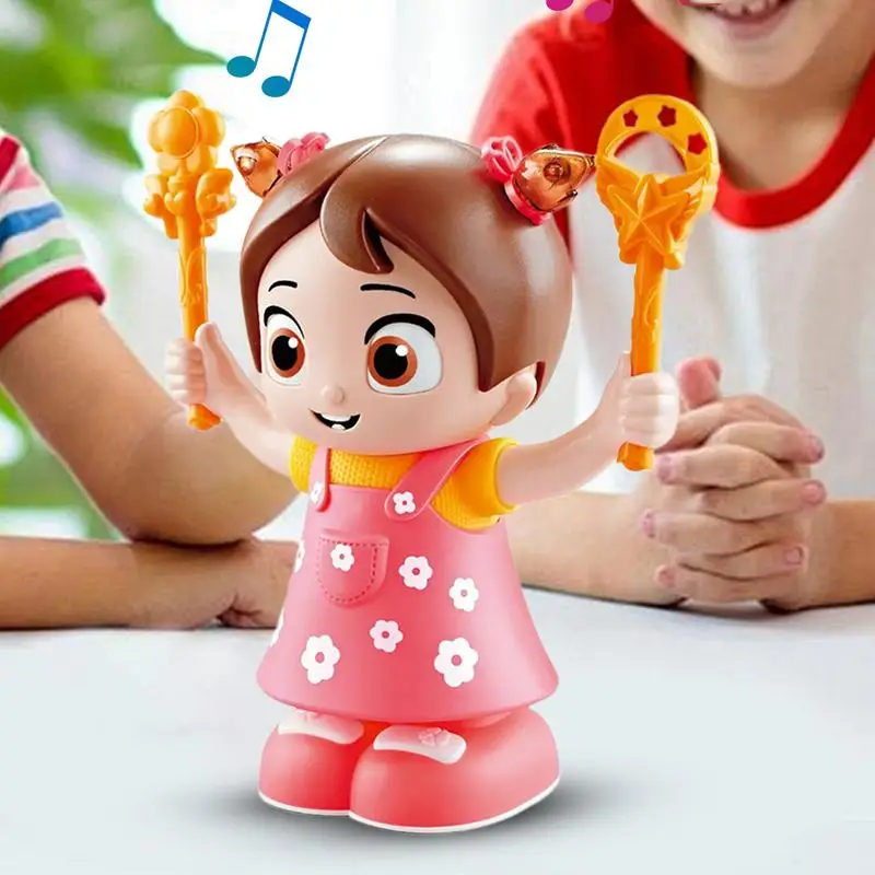 Girl Electric Doll Singing Doll Somersaults Music Light Up Electric Doll Interactive Cute Educational Toys Motor Skills Kids Toy