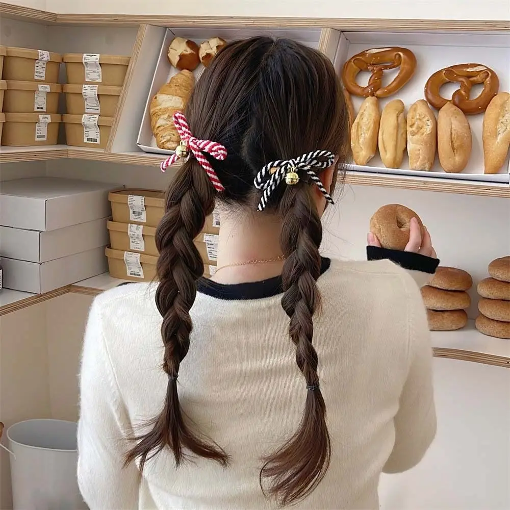 Süße Glocke Bowknot Haars pange Haars eite Clip koreanischen Stil Bogen Enten schnabel Clip Haarnadeln Weihnachten süße Haars pangen weiblich/Kinder