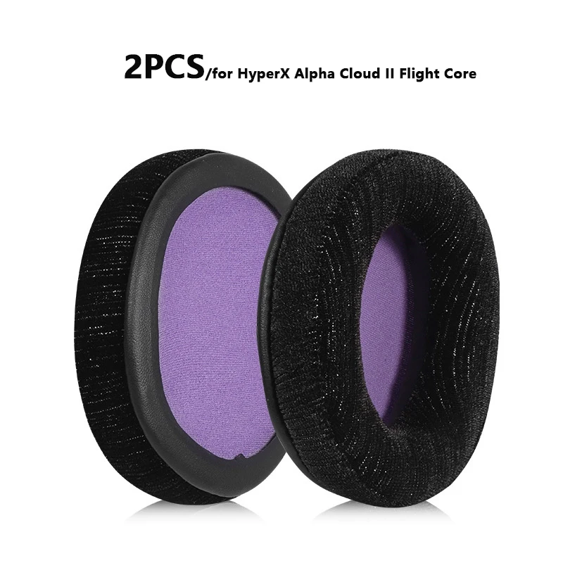 Replacement Skin-Friendly Cloth Leather Earpads For HyperX Alpha Cloud 1/2 Headphones Headband Ear Cushion