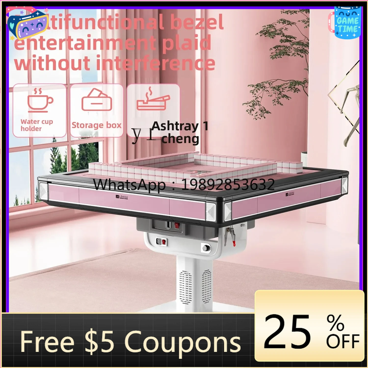 

Автоматический домашний складной стол для маджонга BB, многофункциональный стол