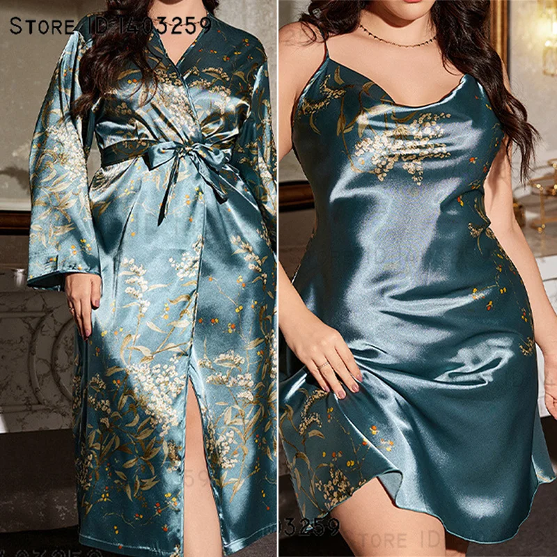 Plus Size Thicken Warm Couple Sleepwear Long Flannel Robe Kimono Bathrobe Gown Loungewear Loose Casual Coral Fleece Homewear