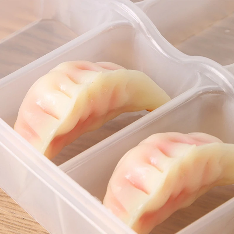 Multi-Level Quick-Frozen Dumpling Box Transparent Refrigerator Quick-Frozen Dumpling Fresh-Keeping Box Chinese Dumpling Box