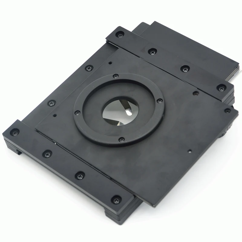 Imagem -06 - Fyscope Microscópio xy Fase x y Móvel Suporte Usado para Microscópios de Inspeção 55x75 mm