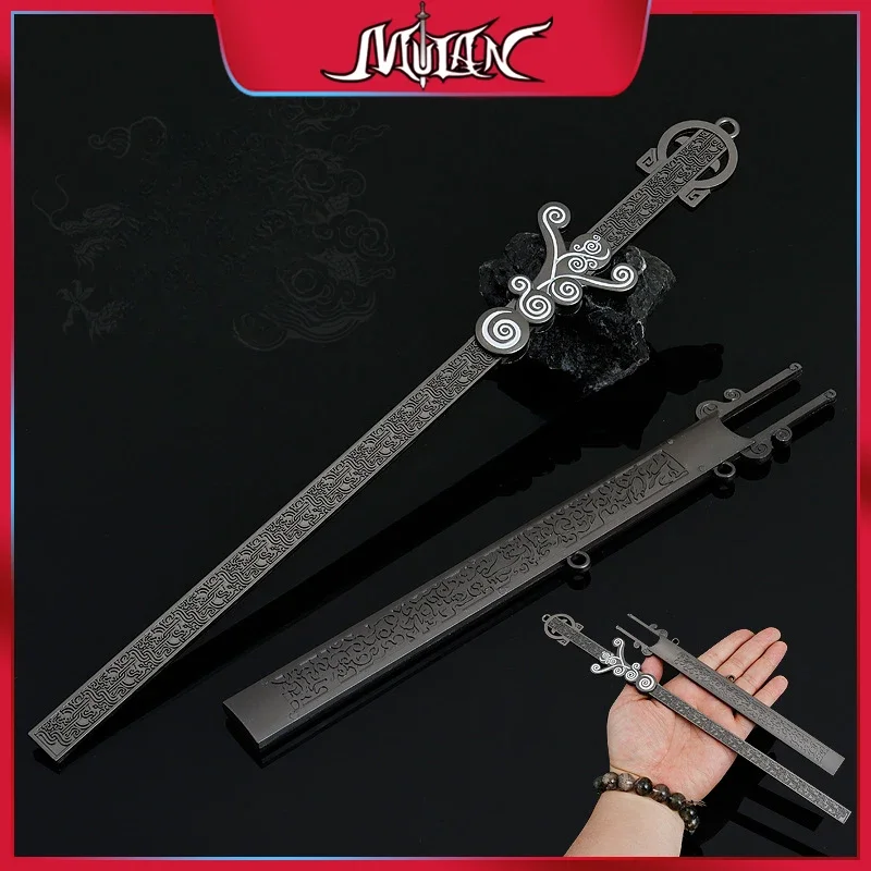

30CM The Legend of Qin Chinese Anime Peripherals Ju Zi Weapon Mo Mei Sword Full Metal Craft Model Collectible Ornaments Boy Toy