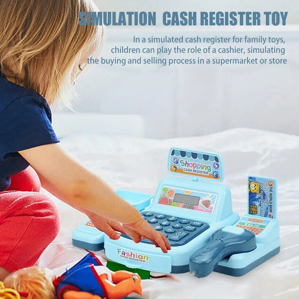 Jouets de simulation de caisse enregistreuse pour enfants, jouets de simulation, jeux de modèle de registre, supermarché pour bébé, enfants, T5SEE