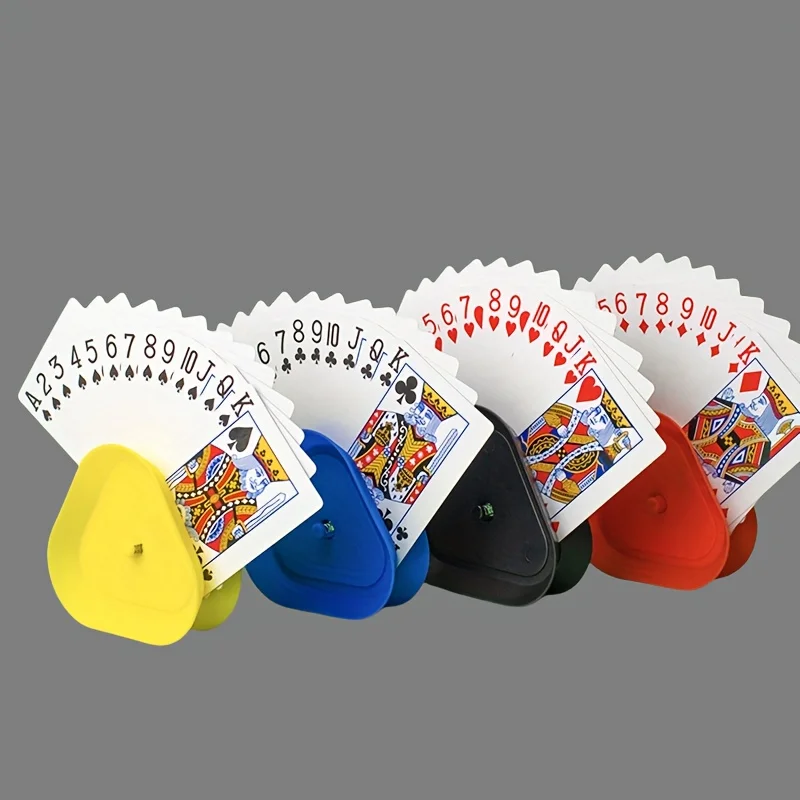 [ABS |   Triangolo] Porta carte da gioco in ABS a forma di triangolo da 4 pezzi/set |   per giochi da tavolo e poker