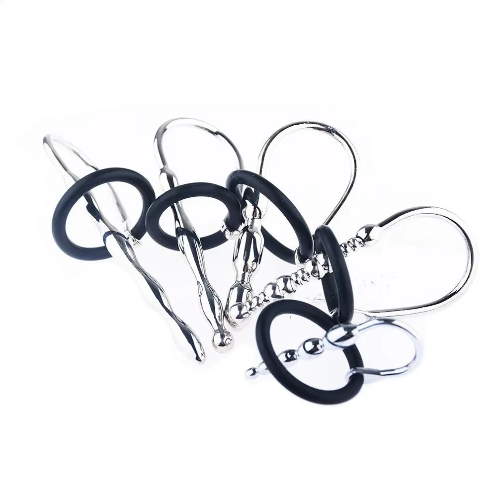 Male Masturbation Penis Plug Urethral Dilators Catheters Stainless Steel Catheters Sounds Male Chastity Device Urethral Sound