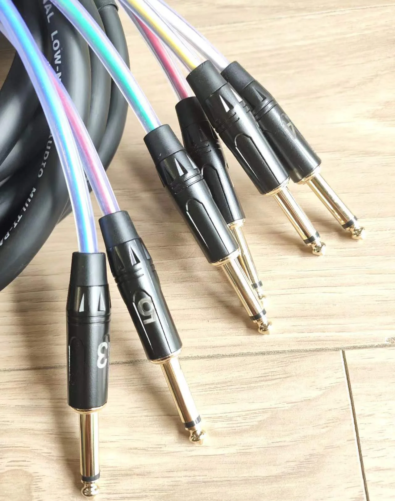 2 4 6 8 12 16 قناة 3 دبوس XLR كابل ذكر إلى 6.5 مللي متر المهنية متعددة الوسائط ثعبان 6.35 مللي متر P10 وصلة تمديد الصوت #3