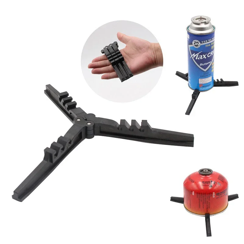 

Outdoor Camping Gas Tank Stove Base Holder Cartridge Canister Tripod Braket Bottle Shelf Tilting Prevention Stand Outdoor Tool