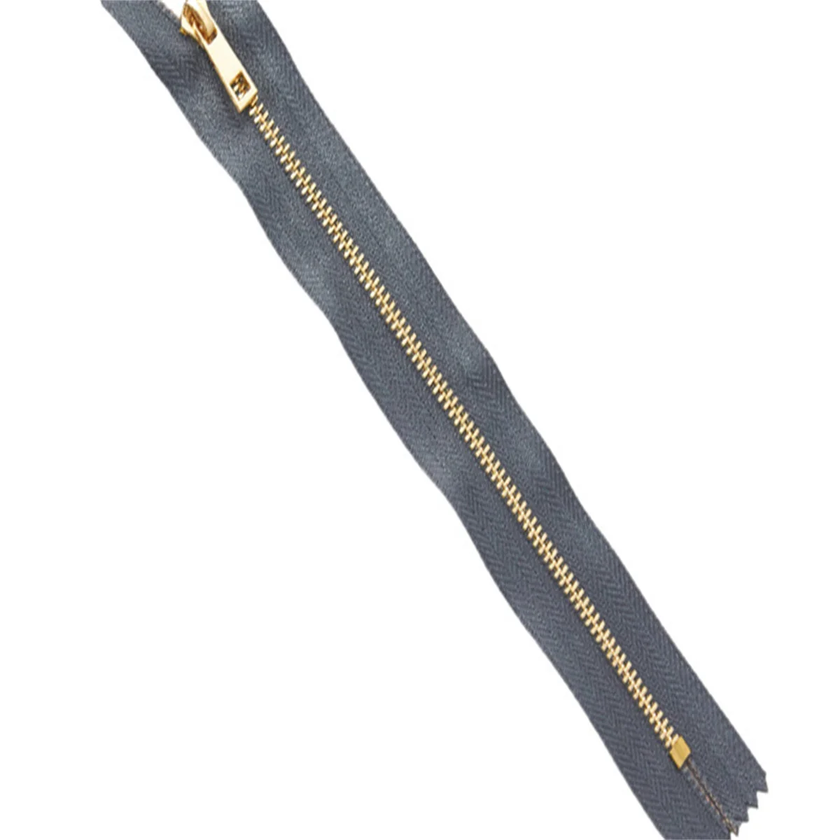 (5pcs) 3# handmade bag closed tail metal zipper Light gold teeth titanium alloy teeth zipper 20cm