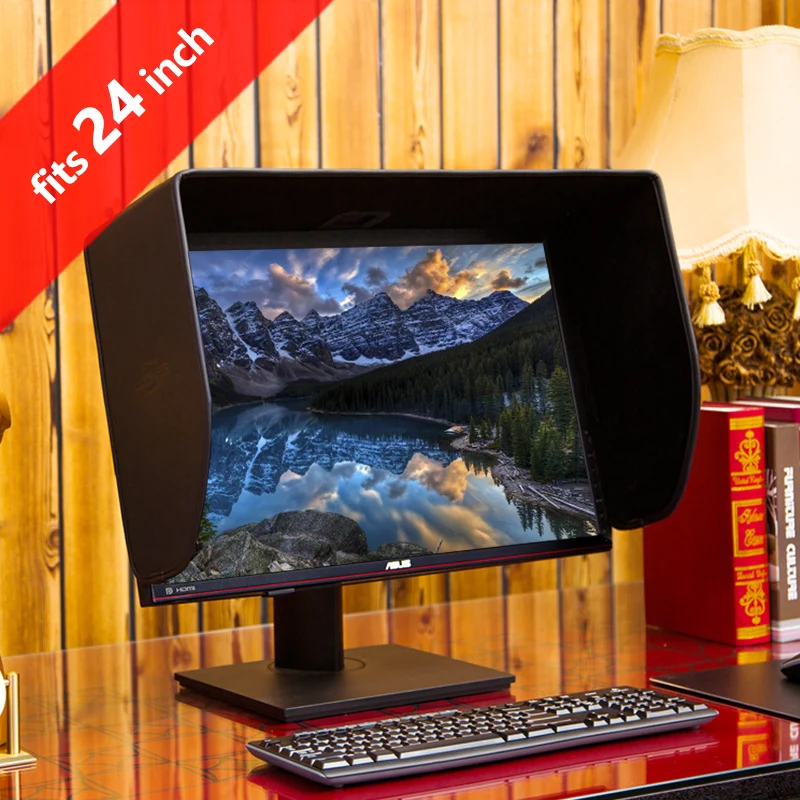 iLooker 24P 24 polegadas Pro Edition LCD LED Video Monitor Hood Sunshade Sunhood para Dell HP Viewsonic Philips Samsung LG EIZO ASUS