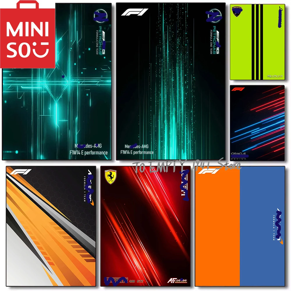 الفورمولا 1 سباق السيارات سلسلة F1 سيارة التدرج الحد الأدنى الحديثة التقنية متوافق المشارك قماش صور ديكور غرفة المعيشة المنزلي