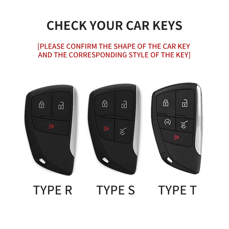3/4/5 Button Suede Leather Car Key Cover Case for Chevrolet Tahoe Suburban GMC Yukon for Buick ENVISION S Plus Avenir Key Shell