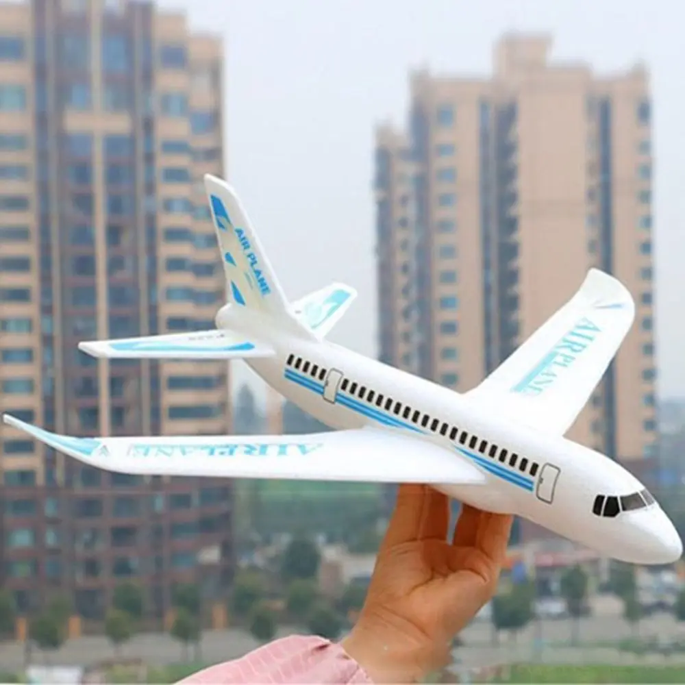 

New 49*45cm Foam Glider Airplane Large 2 Colors Hand Throwing Planes Outdoor Outdoor Hand Throwing