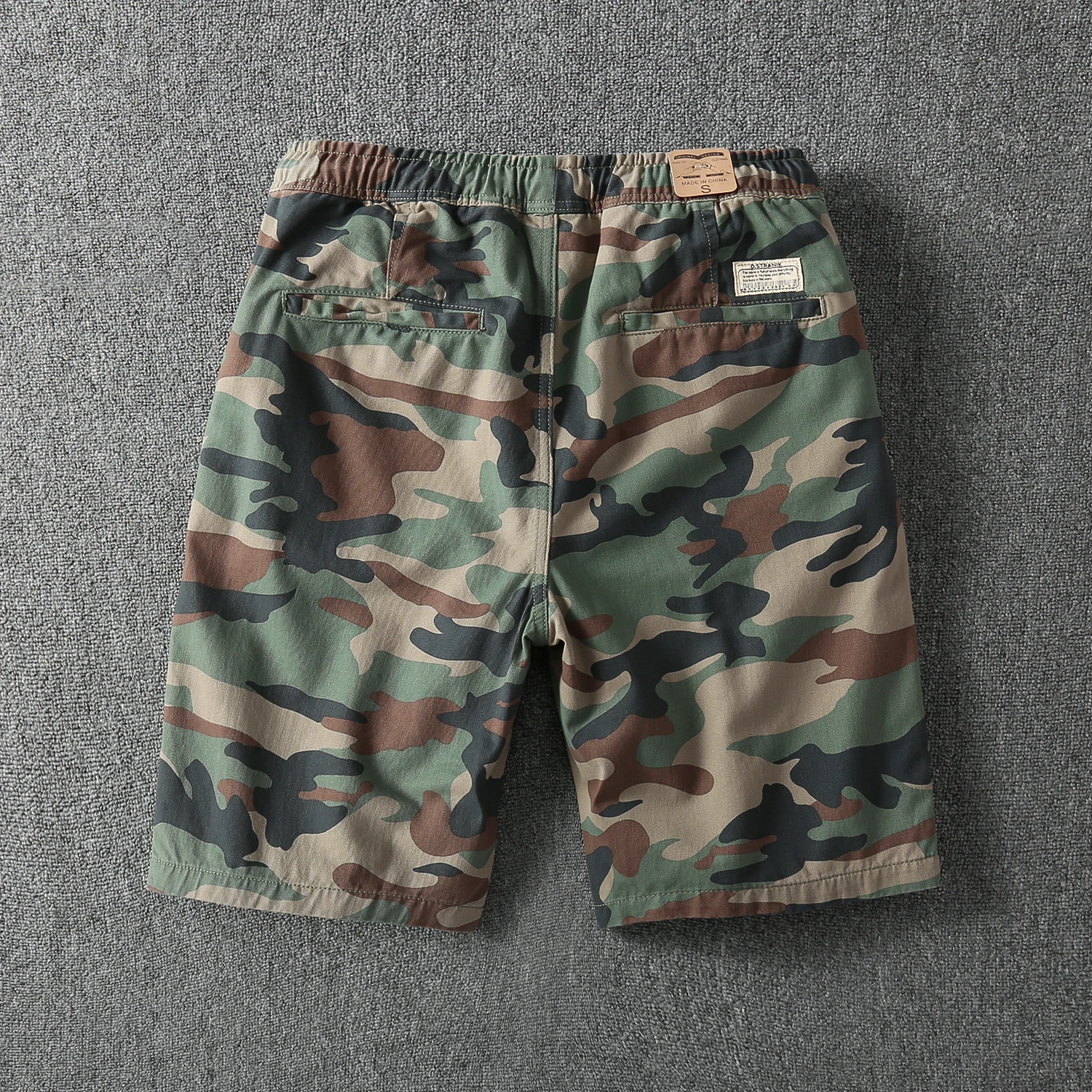 

American Camouflage Workwear orts Men's Summer Loose Thin Trendy Five-Quarter Casual Pants Youthful Energy Sle Cargo