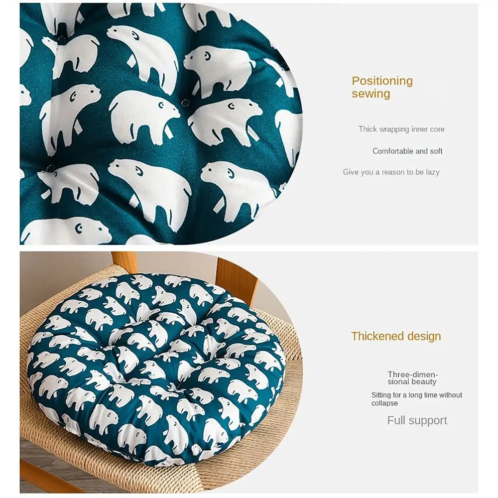 وسادة مستديرة مانعة للإنزلاق لكرسي الطعام ، وسادة مقعد الطالب ، دافئة ، طالب ، مكتب ، مقصف ، 10 أنماط ، 40 × 40 سم #2