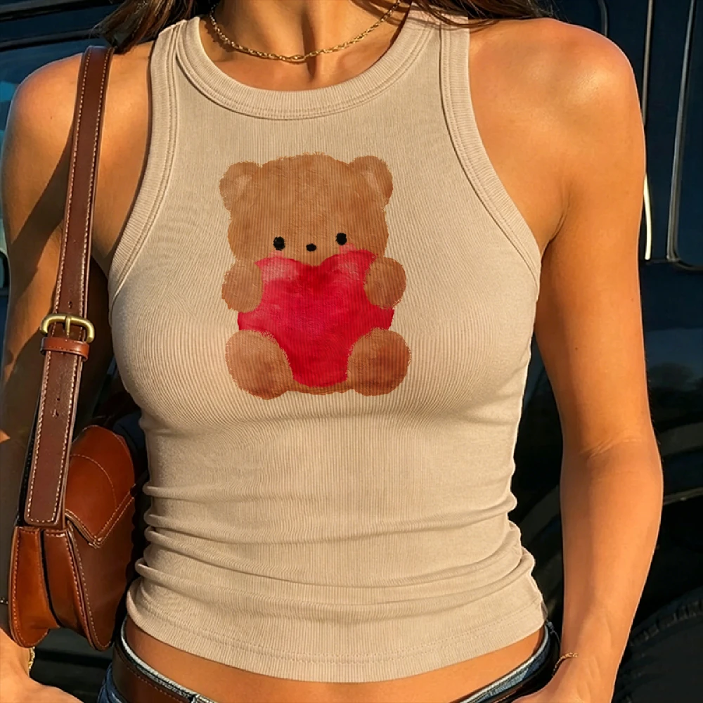 Cute Teddy Bear 2000s Coquette Aesthetic Lovecore Girl Cottagecore Kawaii Pastel Valentine Romantic Watercolor Minimal Cartoon