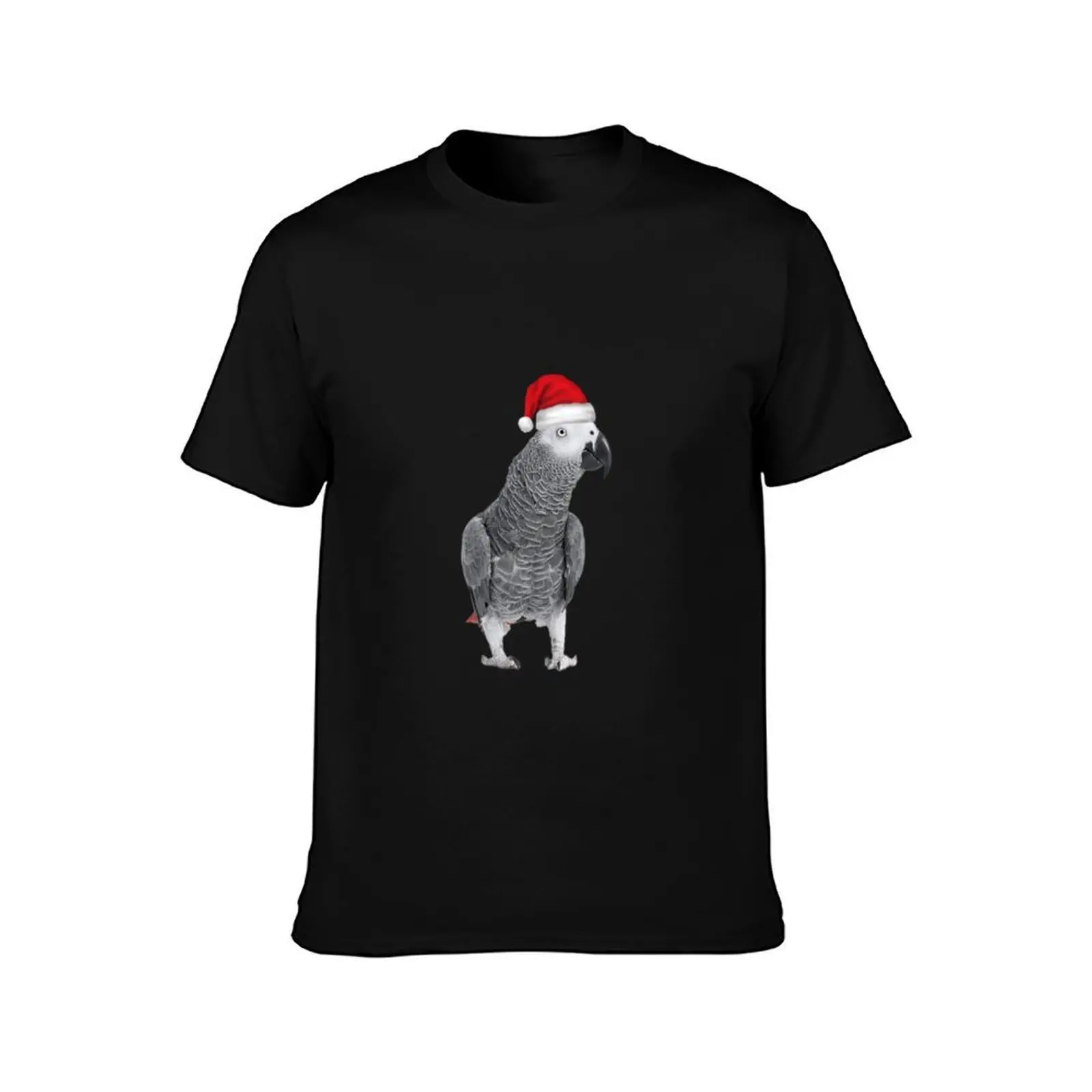 African Grey Parrot - Merry Christmas! T-Shirt Labor Work Casual T-Shirt
