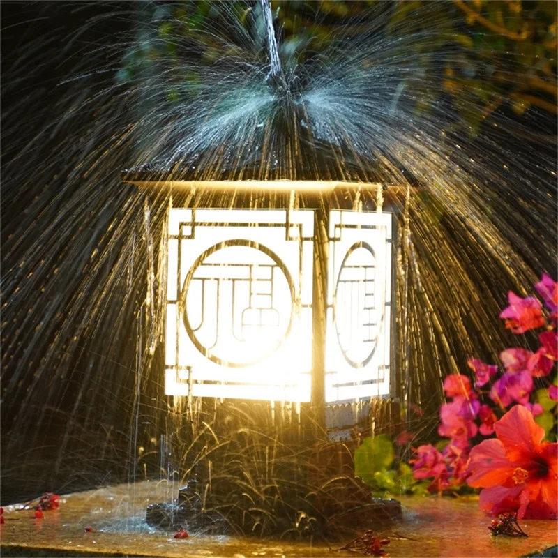 TYLA-luz de poste clásica para exteriores, Pilar Retro impermeable, lámpara LED de pared, accesorios para el hogar y el jardín