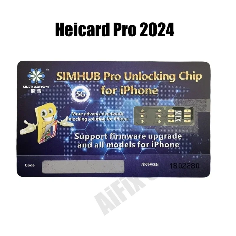 Neueste Simhub Heicard Mix Version Volte QPE-Modus für iPhone iOS 18 17 iPhone 16 15 14 13 12 11 Xsmax Xr