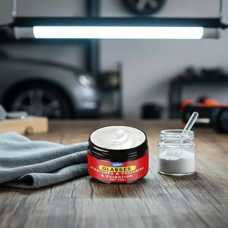 Car Windshield Scratch Repair Wax For Car Glass Polishing Treats Multi Type Scratches Preserves Window Clarity On Trips