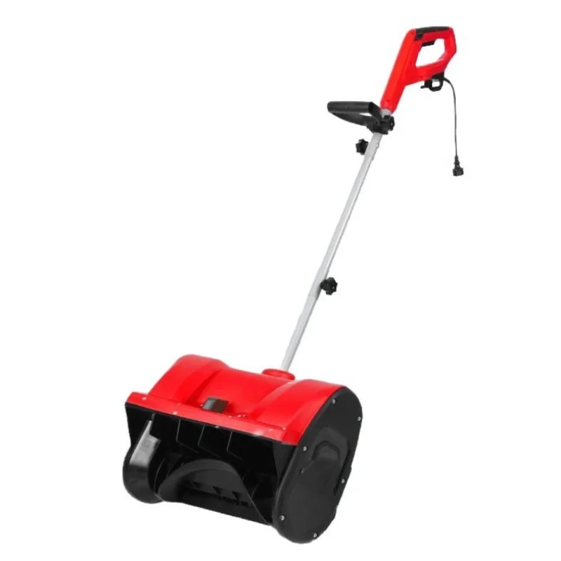 

Mini Metal Snowplow for Garden Multi-functional Electric Snow Sweeper Push-mounted Adjustable Design Snowplow Cart for Outdoor