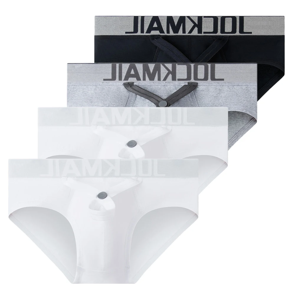 

Хлопковые трусы Jockmail, сексуальные трусы с низкой талией, мужские трусы с U-образным выпуклым карманом, мужское нижнее белье, мягкая дышащая сексуальная футболка, модные пары